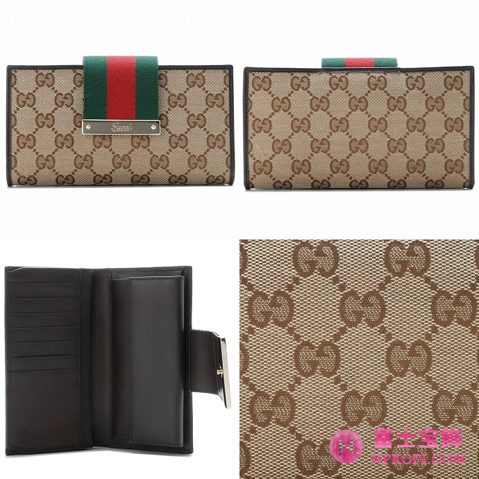 GUCCI/グッチ 2012年春夏新作LADIES WEB2つ折りフラップ長財布 181668 FWCZG 9791 